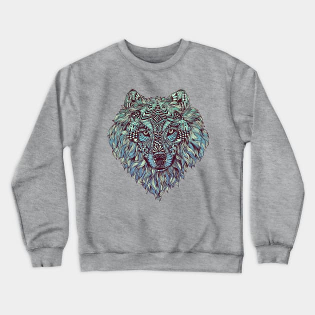 Wolf (Lone) Crewneck Sweatshirt by normanduenas